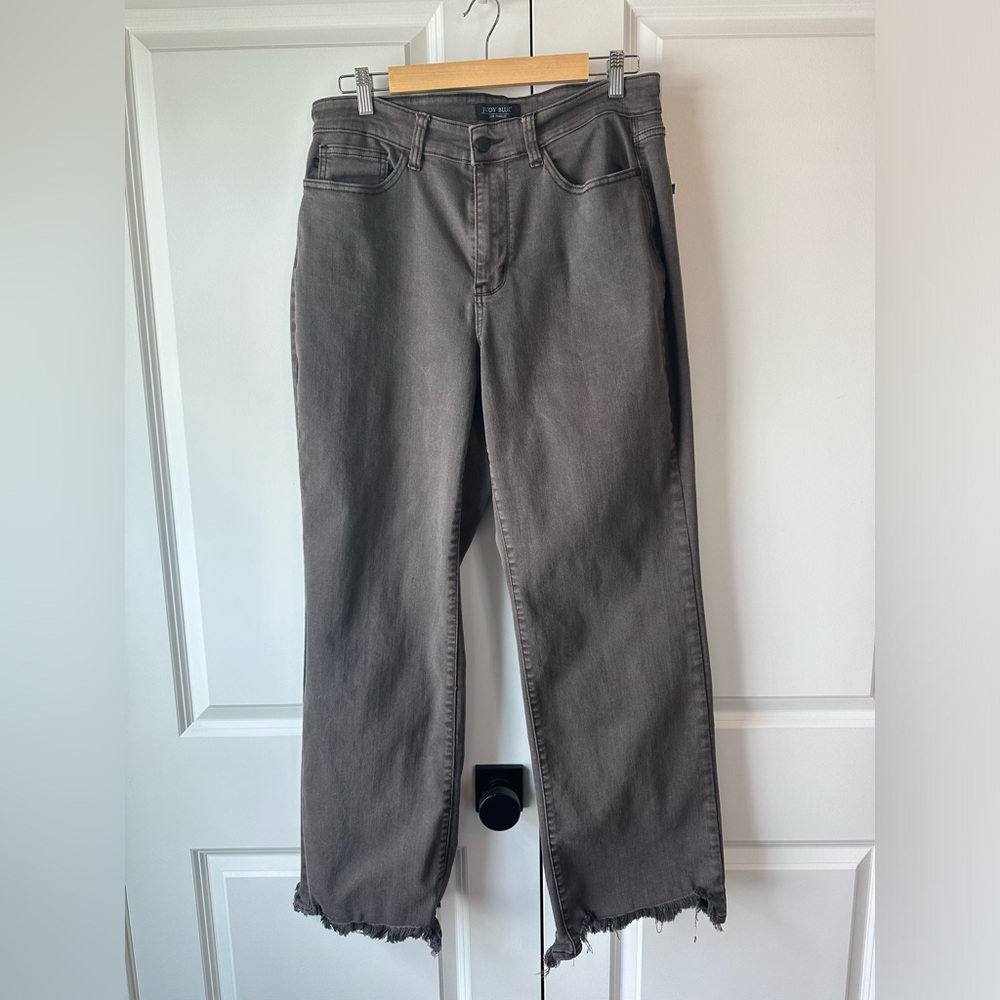 Judy Blue Women’s 90’s High Rise Straight Jeans Brown (Size 14)